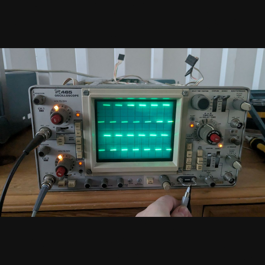 Getting a Tektronix 465 oscilloscope