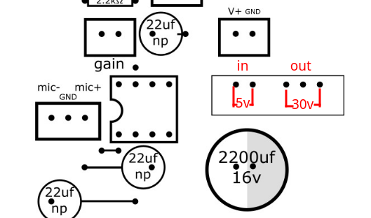 Voltage measurements diagram